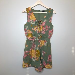 Floral Sleeveless Romper